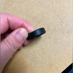 Men’s Black Obsidian Enso Ring